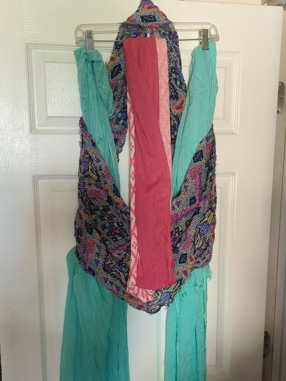Spring Lightweight Scarf Lot Of 4